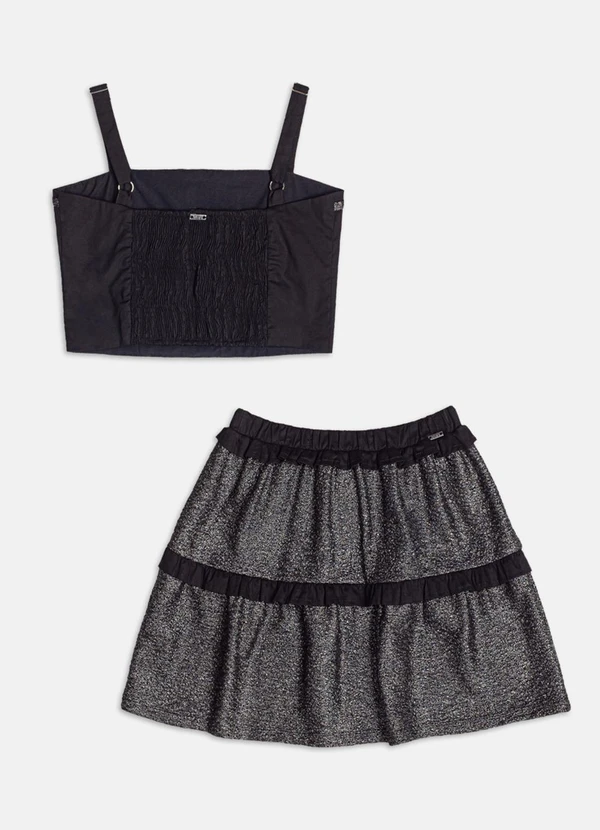 Authoria - Conjunto com Brilho  Preto 2