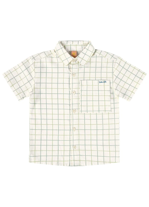 Três e Já - Conjunto com Camisa e Bermuda Bege 5