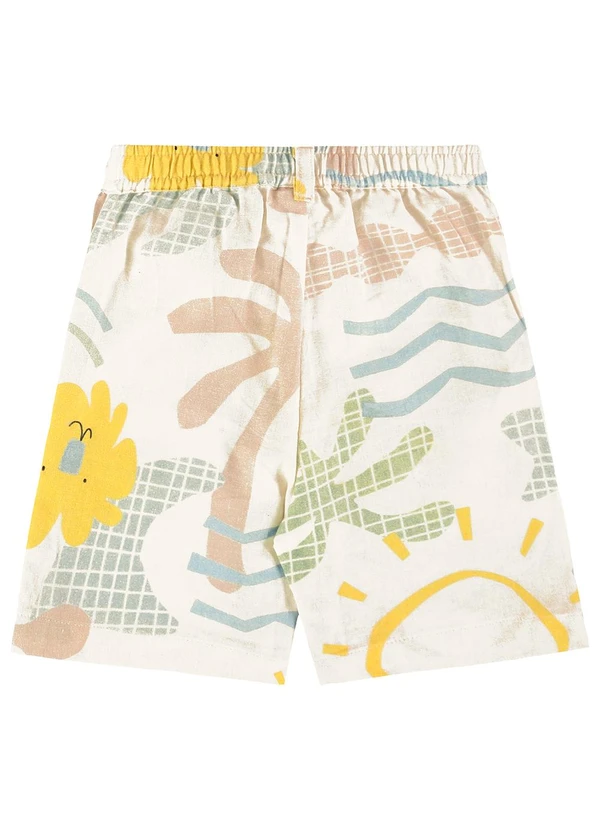 Três e Já - Conjunto com Camisa e Bermuda Bege 8