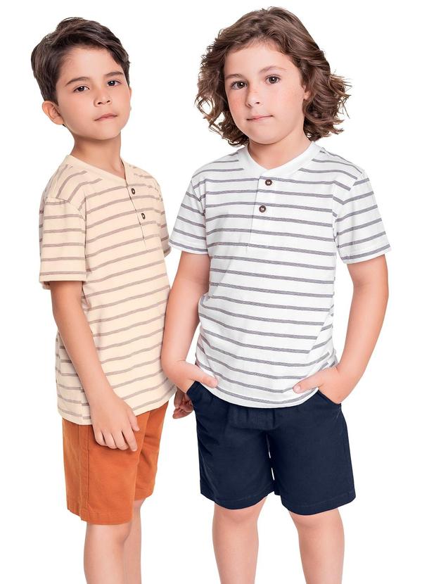 Quimby - Conjunto com Camisa e Bermuda Branco 2
