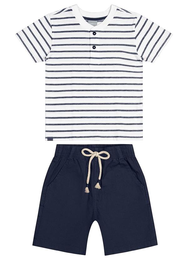 Quimby - Conjunto com Camisa e Bermuda Branco 3