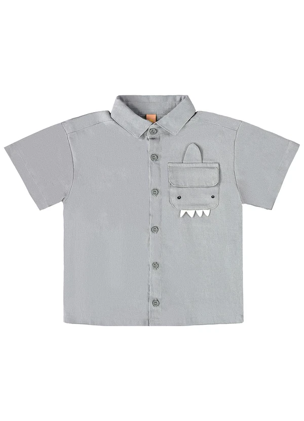 Três e Já - Conjunto com Camisa e Short Cinza 4