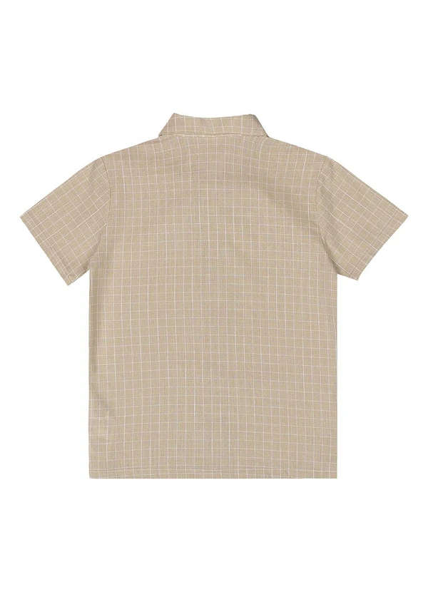 Quimby - Conjunto com Camisa Xadrez e Bermuda Bege 5
