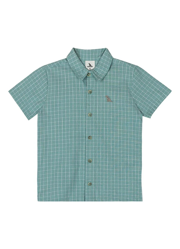 Quimby - Conjunto com Camisa Xadrez e Bermuda Verde 3