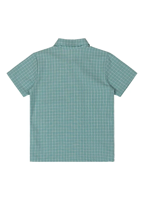 Quimby - Conjunto com Camisa Xadrez e Bermuda Verde 5