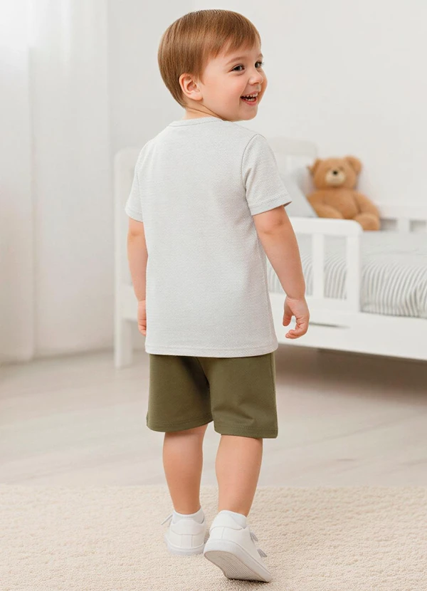 Fakini - Conjunto com Camiseta Bege 2