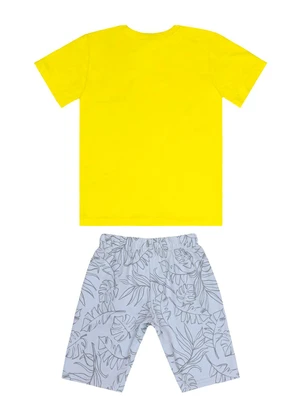 Guloseima - Conjunto com Camiseta e Bermuda Amarelo - GULOSEIMA