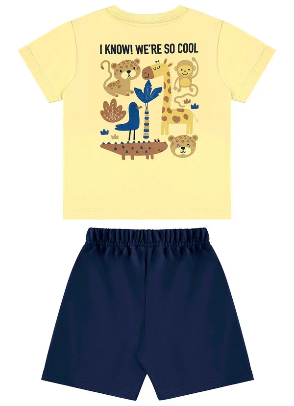 Bee Loop - Conjunto com Camiseta e Bermuda Amarelo 2