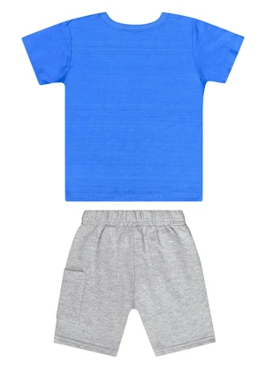 Guloseima - Conjunto com Camiseta e Bermuda Azul - GULOSEIMA