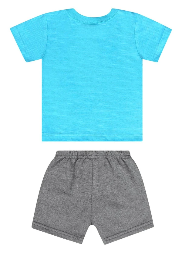 Guloseima - Conjunto com Camiseta e Bermuda Azul 2