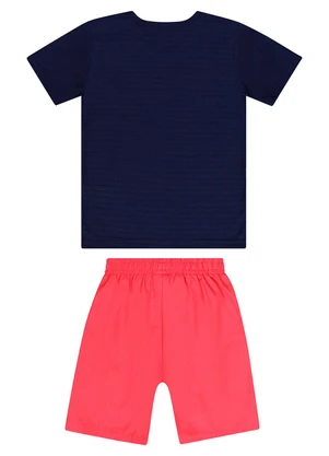 Guloseima - Conjunto com Camiseta e Bermuda Azul - GULOSEIMA
