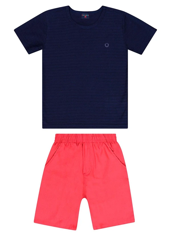 Guloseima - Conjunto com Camiseta e Bermuda Azul