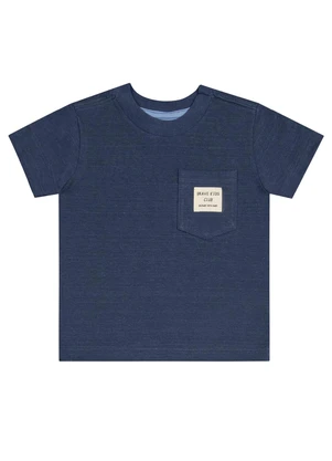 Quimby - Conjunto com Camiseta e Bermuda Bebê Azul - QUIMBY