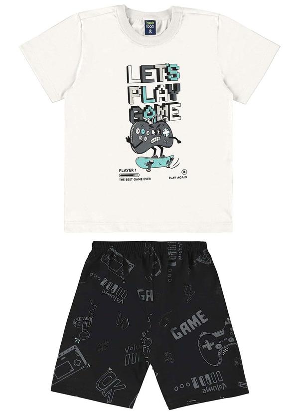 Bee Loop - Conjunto com Camiseta e Bermuda Bege 1