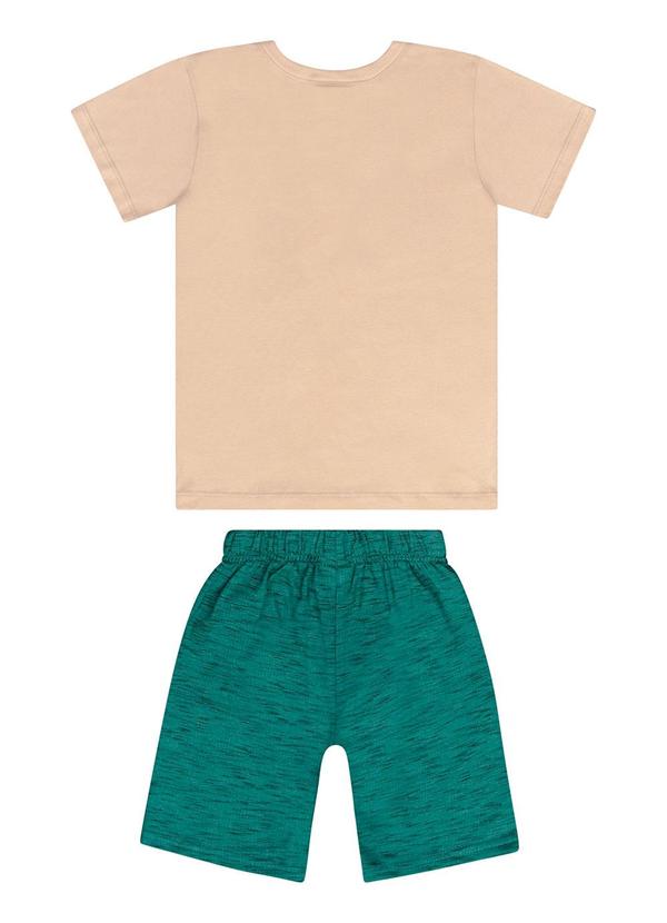 Guloseima - Conjunto com Camiseta e Bermuda Bege 2