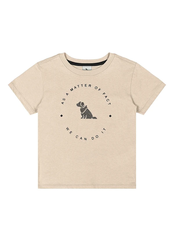 Quimby - Conjunto com Camiseta e Bermuda Bege 4