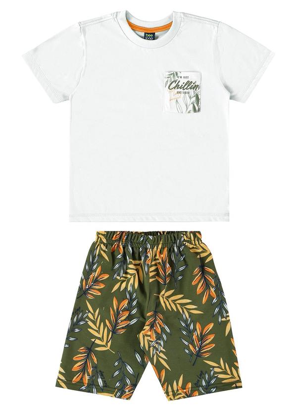 Bee Loop - Conjunto com Camiseta e Bermuda Branco