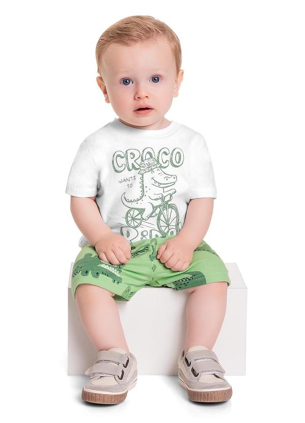 Quimby - Conjunto com Camiseta e Bermuda Branco 1