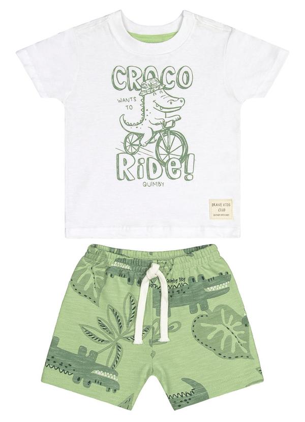 Quimby - Conjunto com Camiseta e Bermuda Branco 2