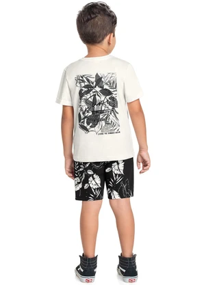 Bee Loop - Conjunto com Camiseta e Bermuda Branco - BEE LOOP
