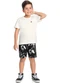 Bee Loop - Conjunto com Camiseta e Bermuda Bege - variação: Branco