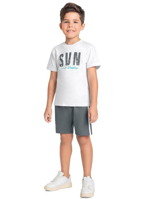 Bee Loop - Conjunto com Camiseta e Bermuda Branco