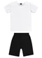 Guloseima - Conjunto com Camiseta e Bermuda Branco - variação: Branco
