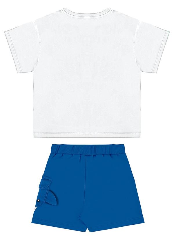 Três e Já - Conjunto com Camiseta e Bermuda Branco 3