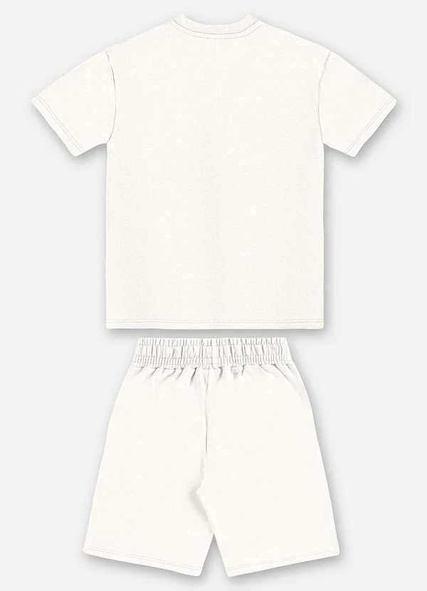 Up Baby - Conjunto com Camiseta e Bermuda Branco 2