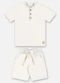 Up Baby - Conjunto com Camiseta e Bermuda Branco - variação: Branco
