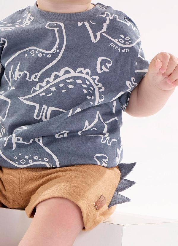 Up Baby - Conjunto com Camiseta e Bermuda Cinza 2