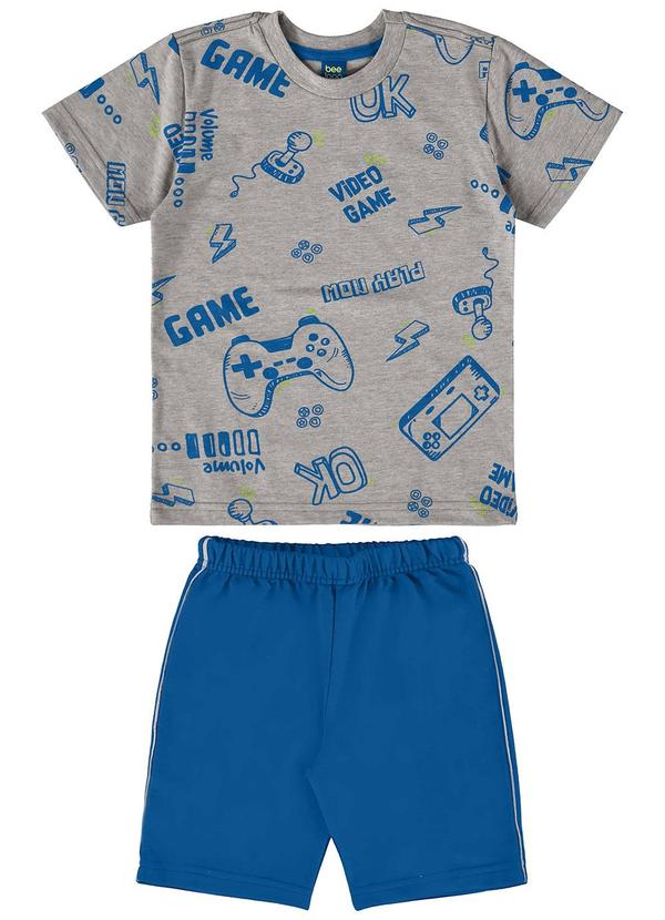Bee Loop - Conjunto com Camiseta e Bermuda Cinza 2