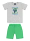 Guloseima - Conjunto com Camiseta e Bermuda Cinza - variação: Cinza