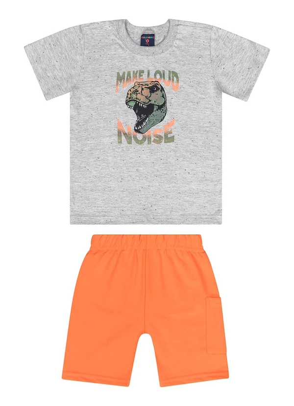 Guloseima - Conjunto com Camiseta e Bermuda Cinza 1