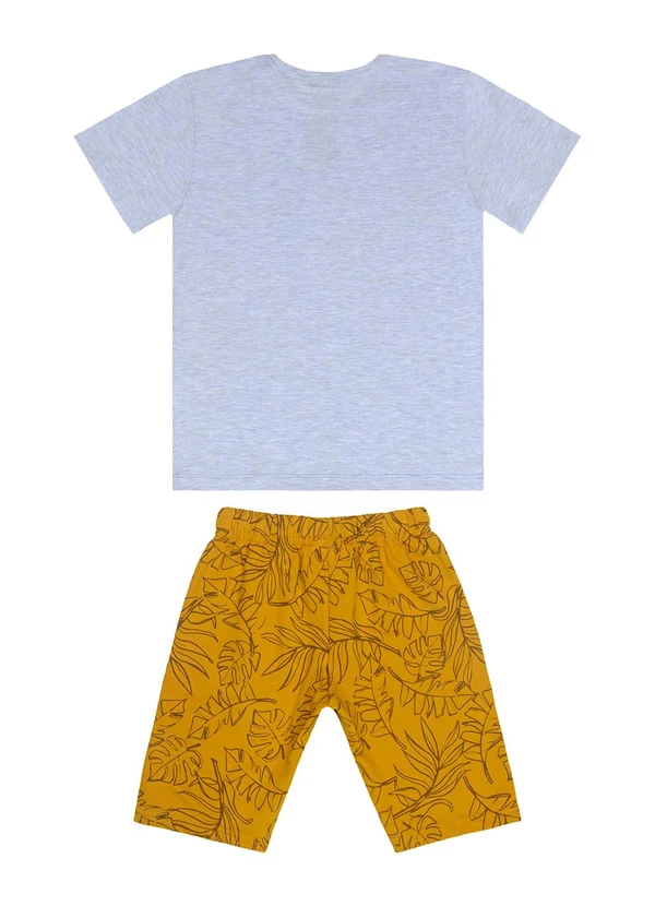 Guloseima - Conjunto com Camiseta e Bermuda Cinza 2