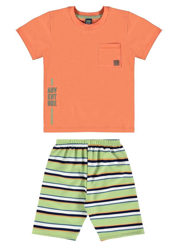 Bee Loop - Conjunto com Camiseta e Bermuda Laranja 1
