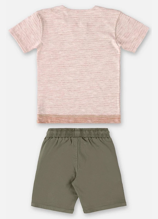 Up Baby - Conjunto com Camiseta e Bermuda Marrom 3