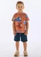 Up Baby - Conjunto com Camiseta e Bermuda Marrom - variação: Marrom