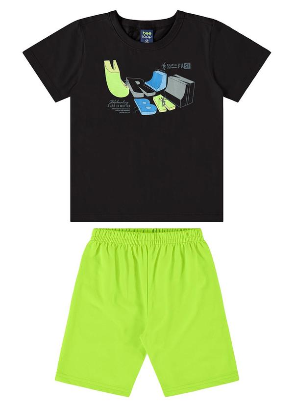 Bee Loop - Conjunto com Camiseta e Bermuda Preto