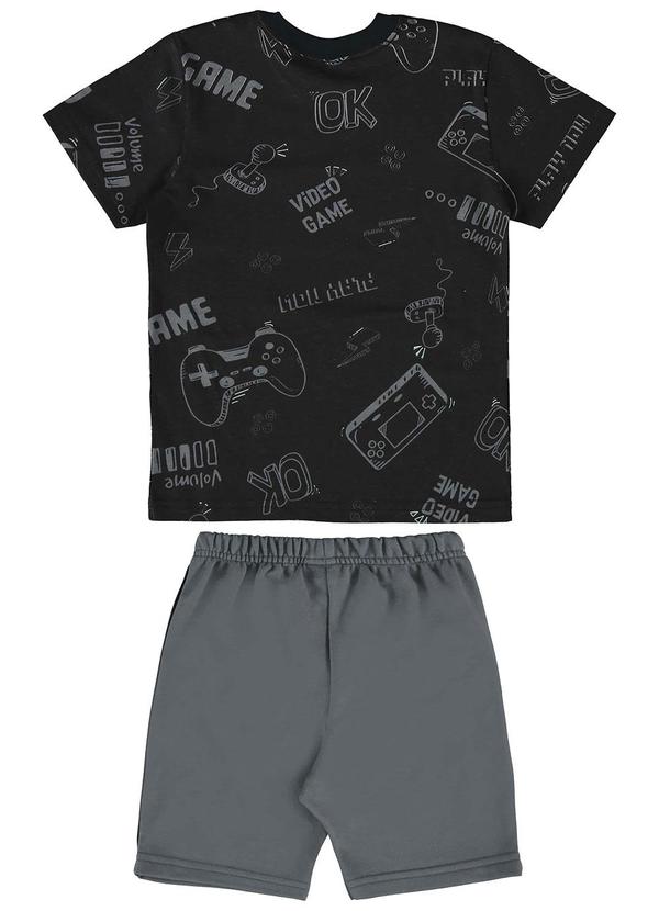 Bee Loop - Conjunto com Camiseta e Bermuda Preto 2