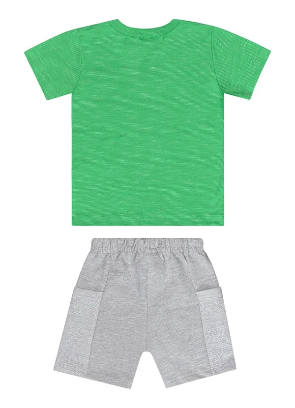 Guloseima - Conjunto com Camiseta e Bermuda Verde 2