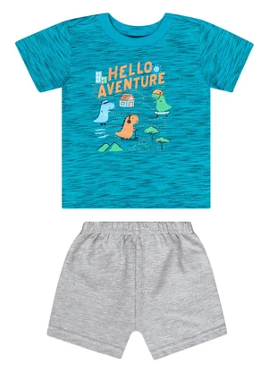 Guloseima - Conjunto com Camiseta e Bermuda Verde - GULOSEIMA