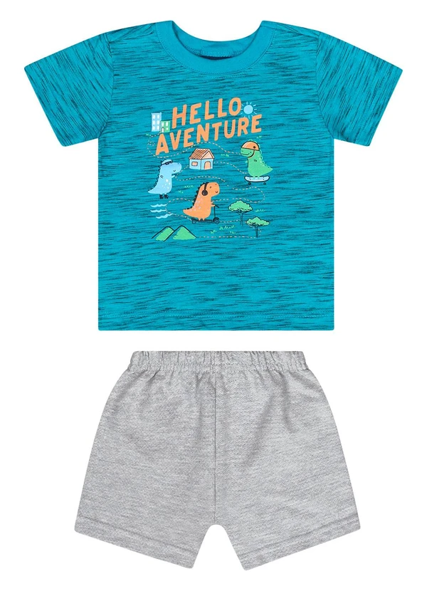 Guloseima - Conjunto com Camiseta e Bermuda Verde 1