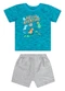 Guloseima - Conjunto com Camiseta e Bermuda Azul - variação: Verde