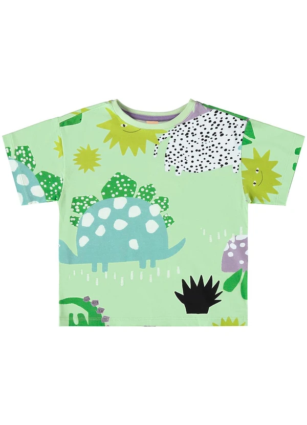 Três e Já - Conjunto com Camiseta e Bermuda Verde 4