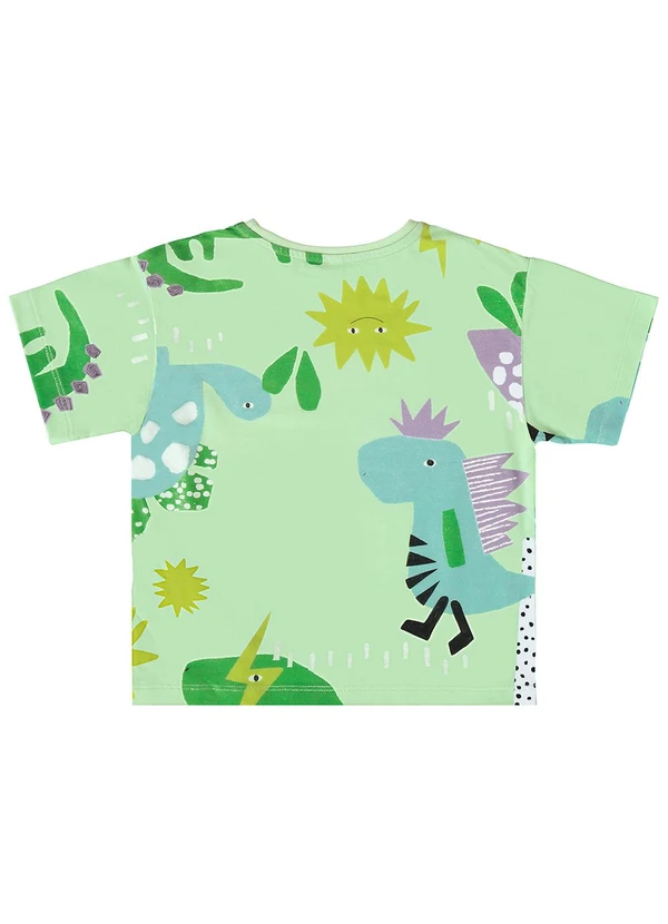 Três e Já - Conjunto com Camiseta e Bermuda Verde 5