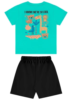 Bee Loop - Conjunto com Camiseta e Bermuda Verde - BEE LOOP