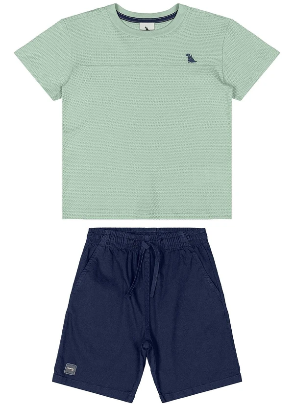 Quimby - Conjunto com Camiseta e Bermuda Verde 2