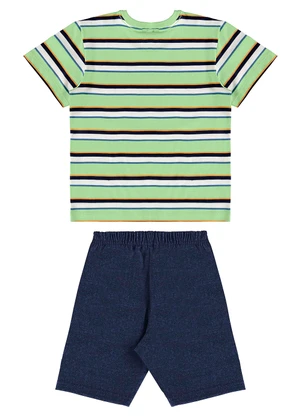 Bee Loop - Conjunto com Camiseta e Bermuda Verde - BEE LOOP