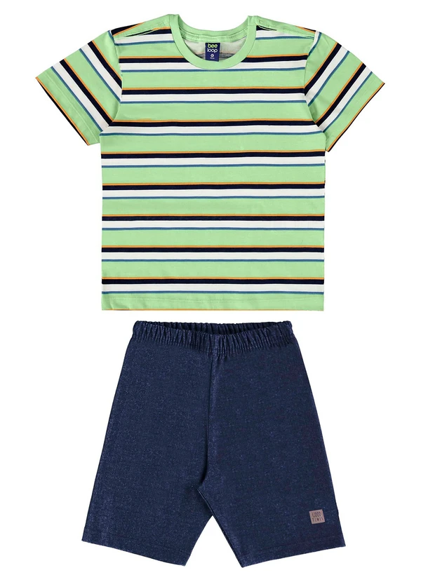 Bee Loop - Conjunto com Camiseta e Bermuda Verde